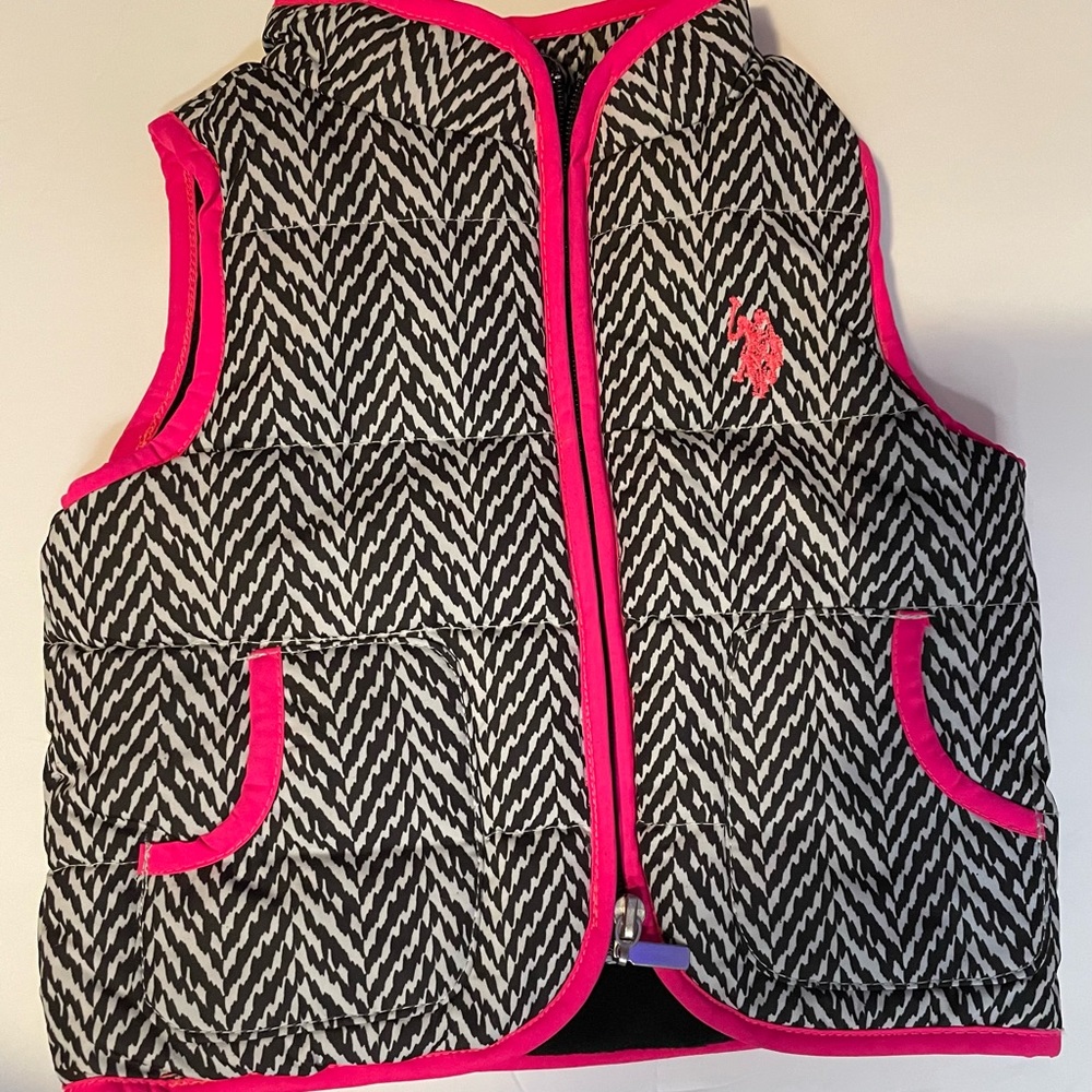Quilted Puff U.S. POLO ASSN. Vest Girls Size 18 mth